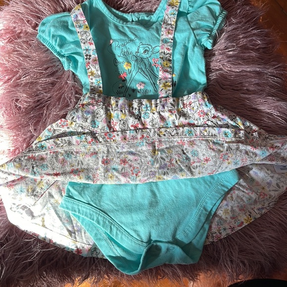 Disney Bambi Baby Girls Onesie and Pinafore - 2pc set - Picture 2 of 2